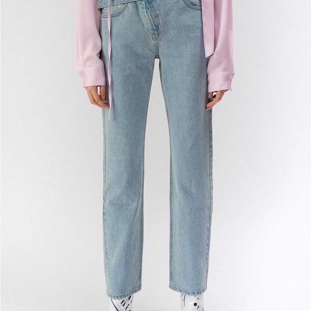 MOONTAN WOMEN DENIM STRAIGHT